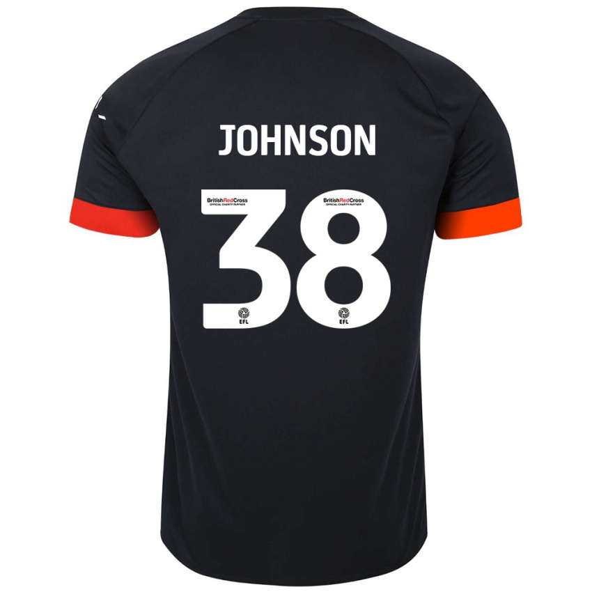 Hombre Camiseta Joe Johnson #38 Negro Naranja 2ª Equipación 2024/25 La Camisa Argentina