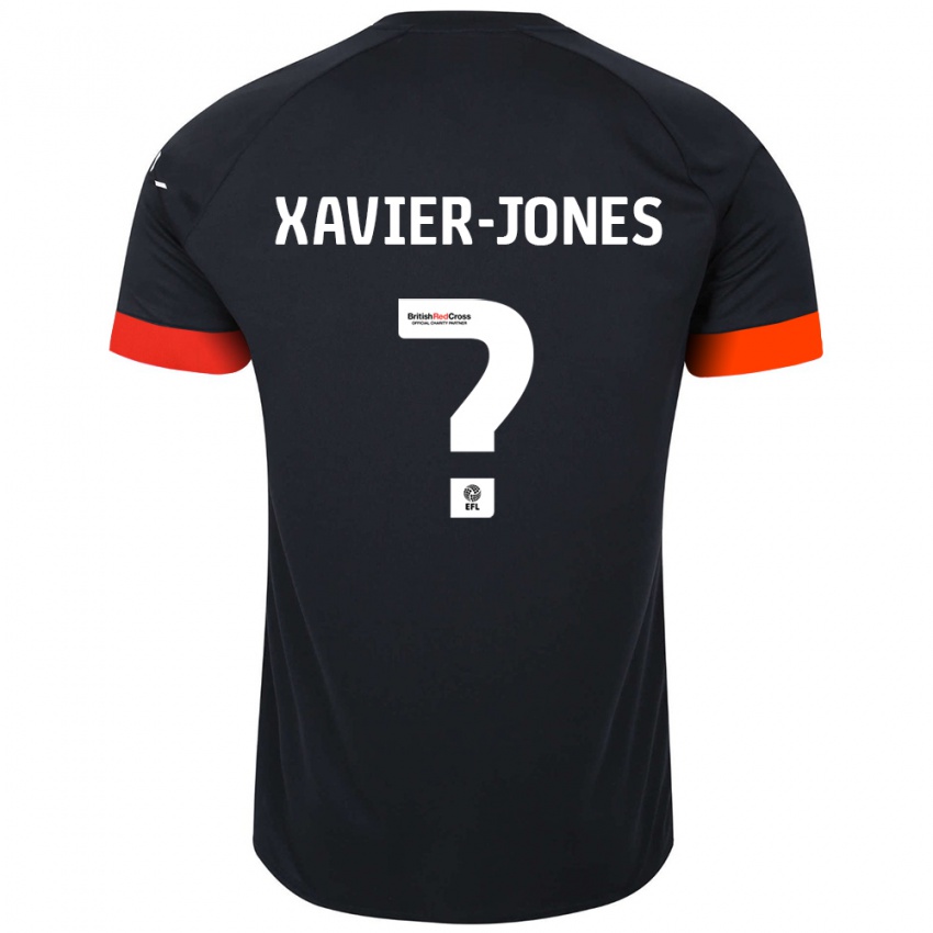 Hombre Camiseta Tate Xavier-Jones #0 Negro Naranja 2ª Equipación 2024/25 La Camisa Argentina