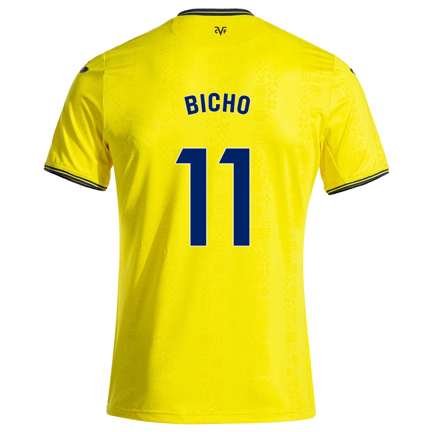 Mujer Camiseta Bicho #11 Amarillo Negro 1ª Equipación 2024/25 La Camisa Argentina