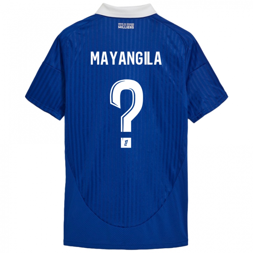 Mujer Camiseta Ryan Tutu Mayangila #0 Azul Blanco 1ª Equipación 2024/25 La Camisa Argentina