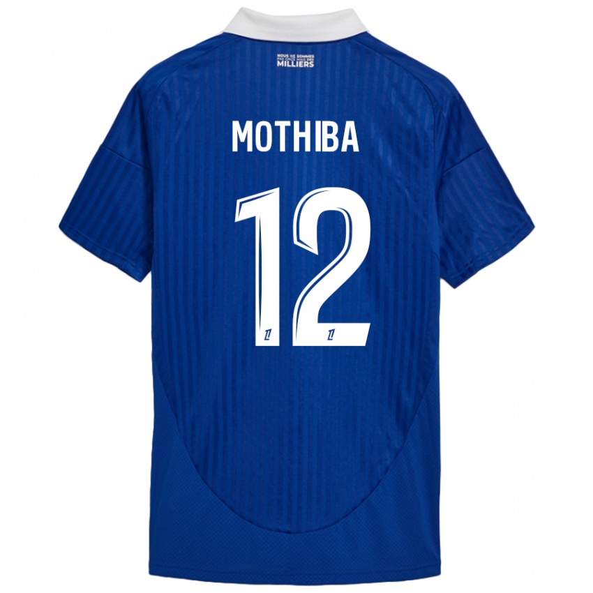 Mujer Camiseta Lebo Mothiba #12 Azul Blanco 1ª Equipación 2024/25 La Camisa Argentina