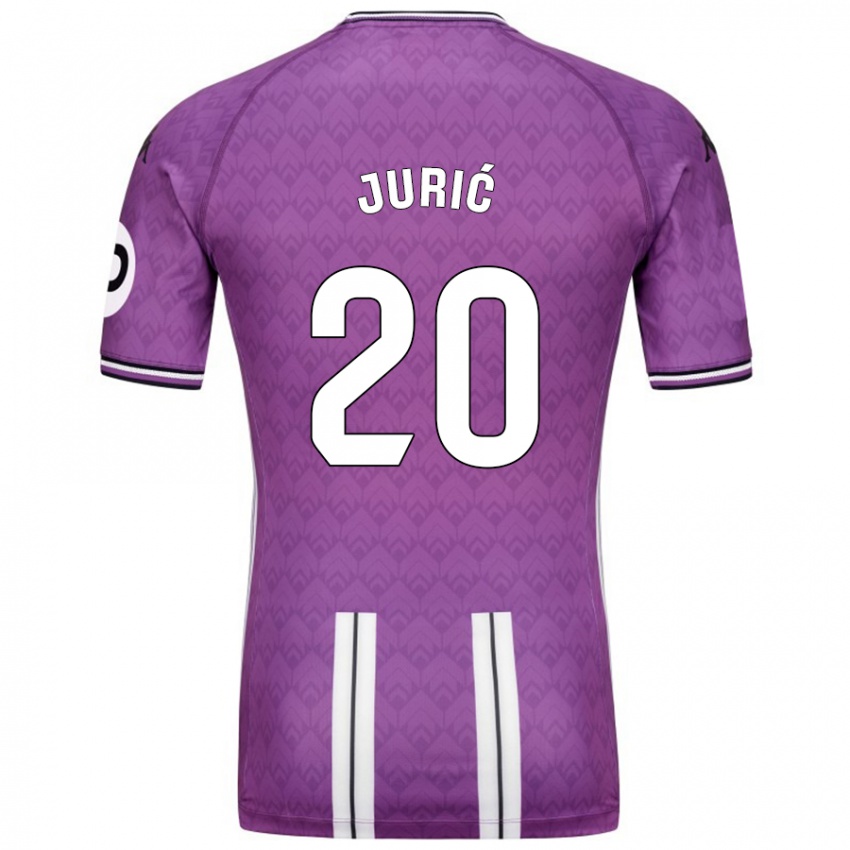 Mujer Camiseta Stanko Juric #20 Púrpura Blanco 1ª Equipación 2024/25 La Camisa Argentina