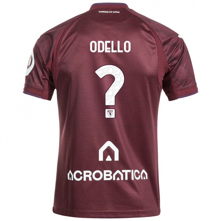 Mujer Camiseta Ryan Odello #0 Granate Blanco 1ª Equipación 2024/25 La Camisa Argentina