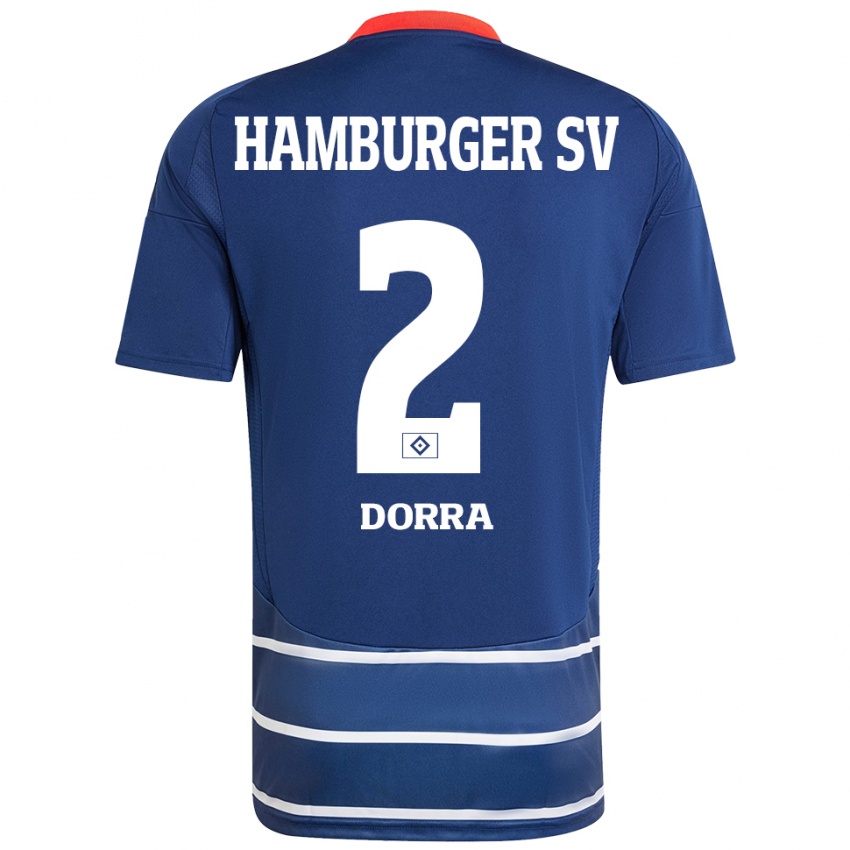 Mujer Camiseta Raphael Dorra #2 Azul Oscuro 2ª Equipación 2024/25 La Camisa Argentina