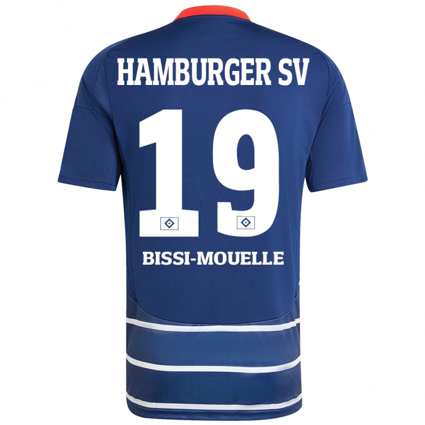 Mujer Camiseta Jason Bissi-Mouelle #19 Azul Oscuro 2ª Equipación 2024/25 La Camisa Argentina