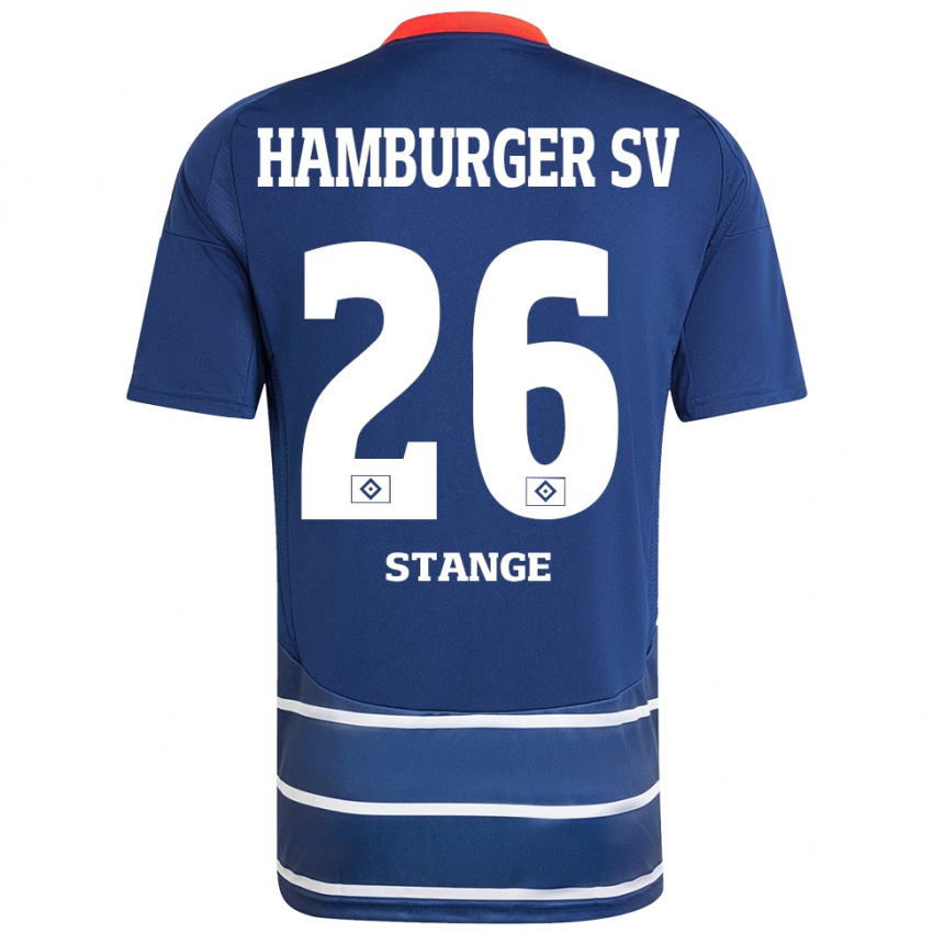 Mujer Camiseta Otto Stange #26 Azul Oscuro 2ª Equipación 2024/25 La Camisa Argentina