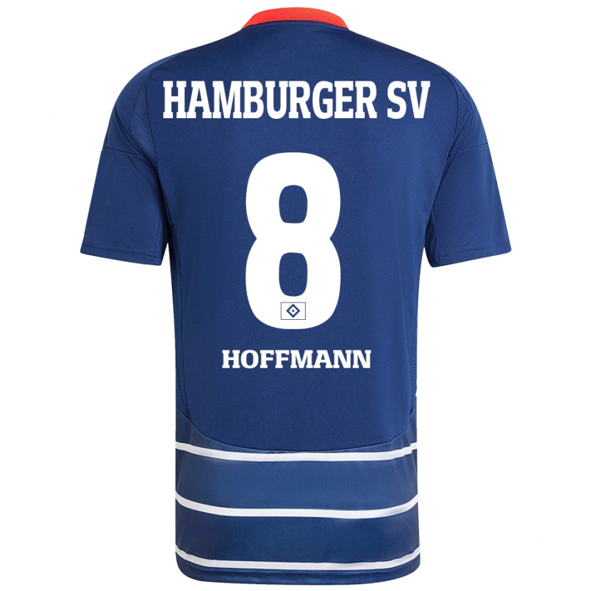 Mujer Camiseta Nick Hoffmann #8 Azul Oscuro 2ª Equipación 2024/25 La Camisa Argentina