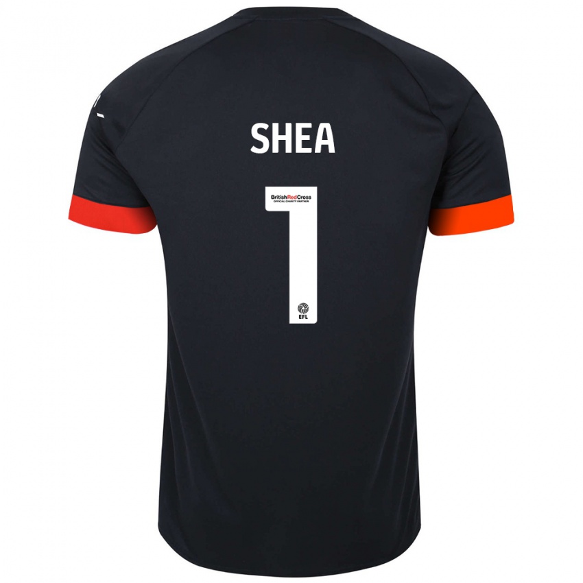 Mujer Camiseta James Shea #1 Negro Naranja 2ª Equipación 2024/25 La Camisa Argentina