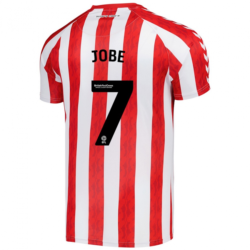 Niño Camiseta Jobe Bellingham #7 Rojo Blanco 1ª Equipación 2024/25 La Camisa Argentina