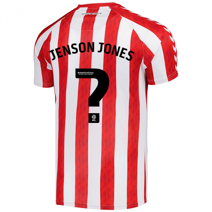 Niño Camiseta Jenson Jones #0 Rojo Blanco 1ª Equipación 2024/25 La Camisa Argentina