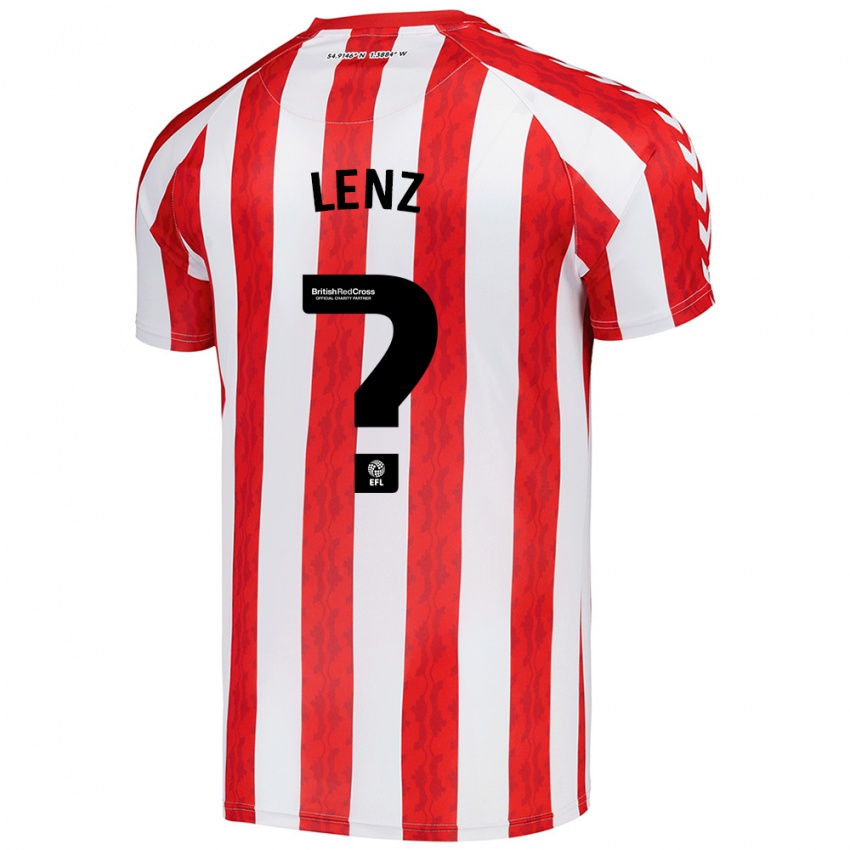 Niño Camiseta Elias Lenz #0 Rojo Blanco 1ª Equipación 2024/25 La Camisa Argentina