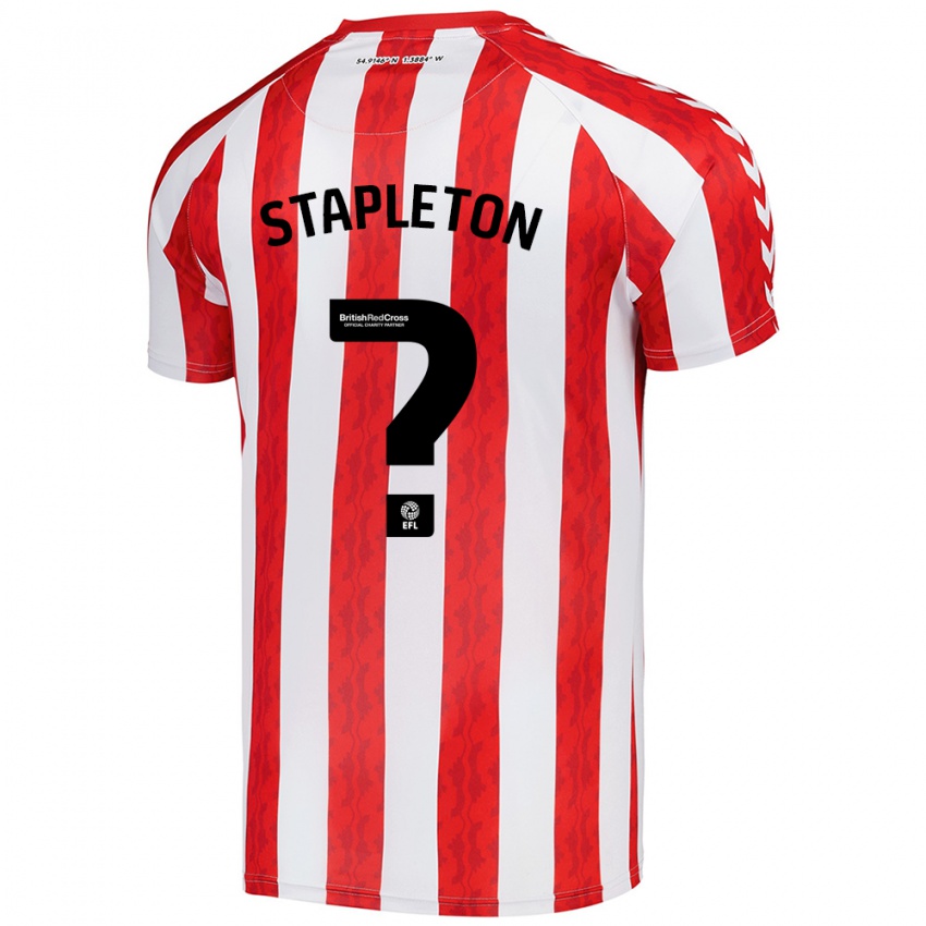 Niño Camiseta Jessie Stapleton #0 Rojo Blanco 1ª Equipación 2024/25 La Camisa Argentina