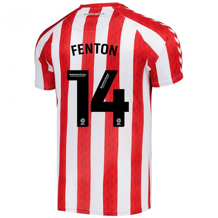 Niño Camiseta Natasha Fenton #14 Rojo Blanco 1ª Equipación 2024/25 La Camisa Argentina