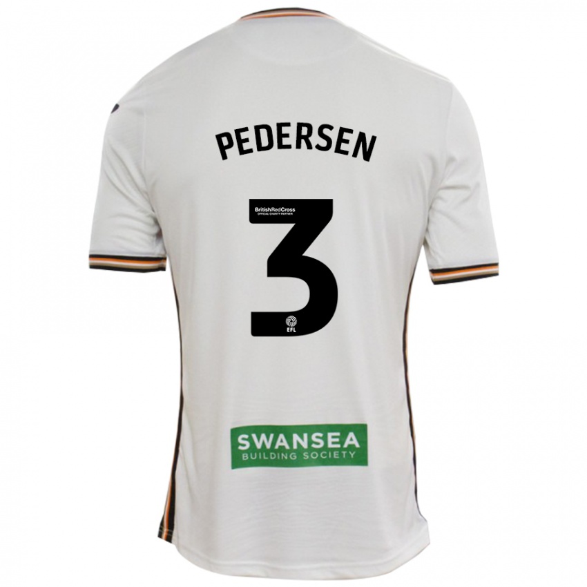 Niño Camiseta Kristian Pedersen #3 Blanco 1ª Equipación 2024/25 La Camisa Argentina