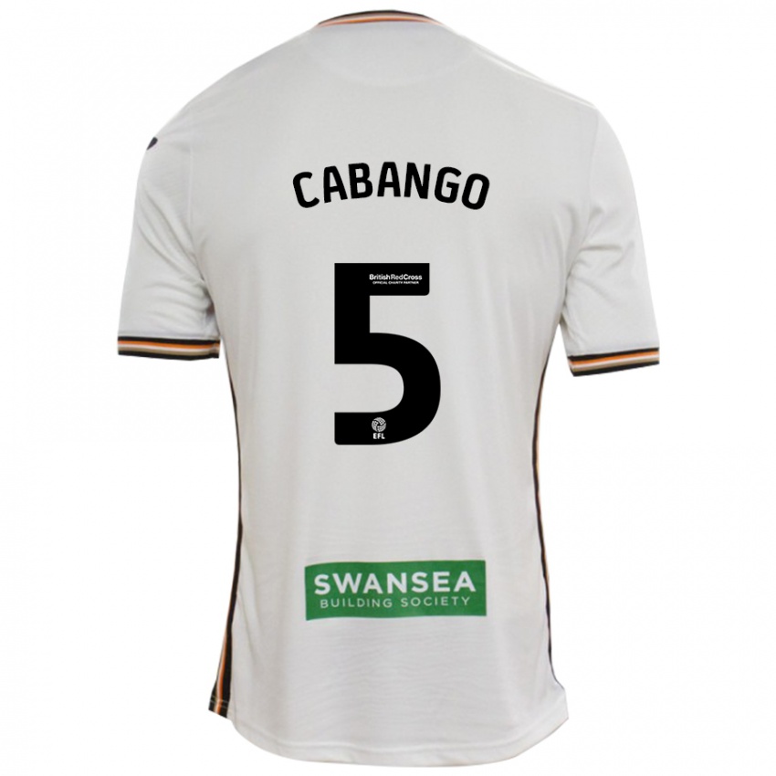 Niño Camiseta Ben Cabango #5 Blanco 1ª Equipación 2024/25 La Camisa Argentina