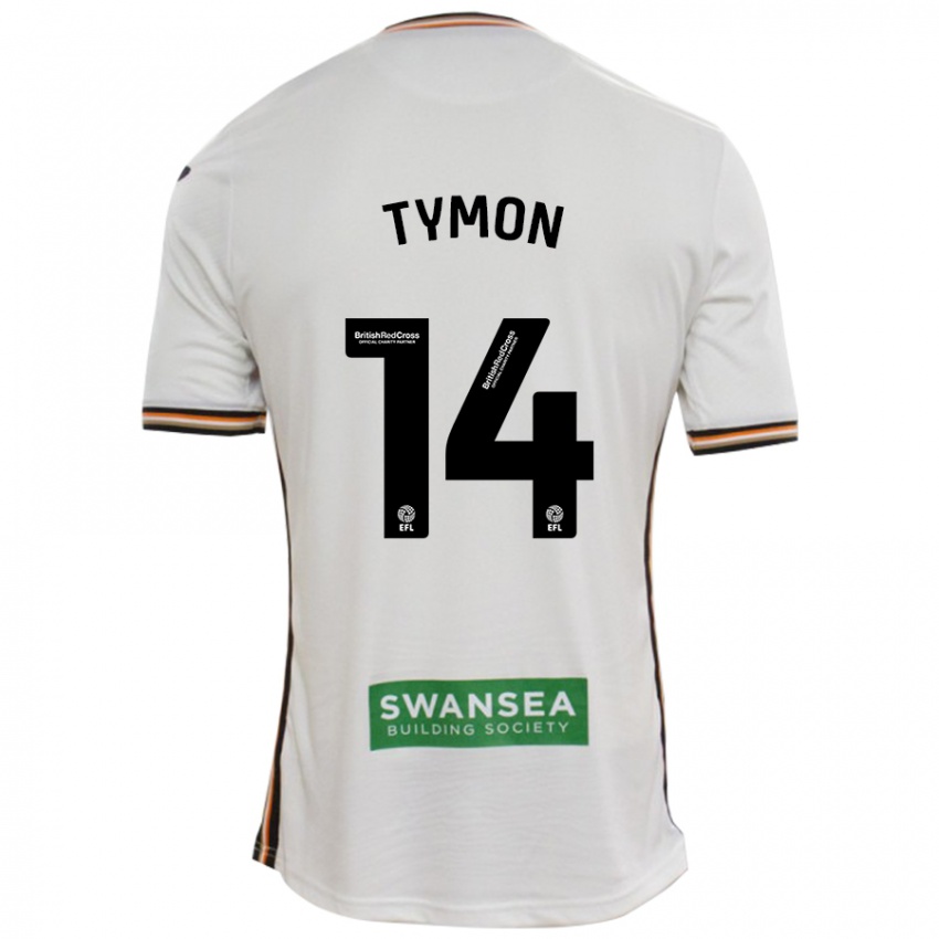 Niño Camiseta Josh Tymon #14 Blanco 1ª Equipación 2024/25 La Camisa Argentina