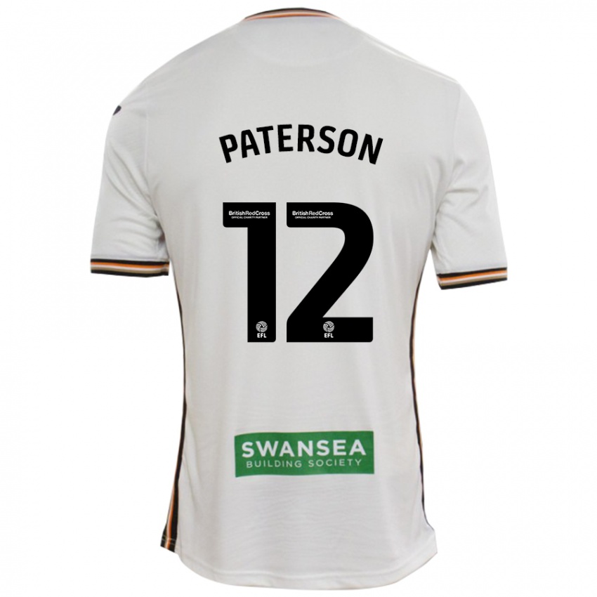 Niño Camiseta Jamie Paterson #12 Blanco 1ª Equipación 2024/25 La Camisa Argentina