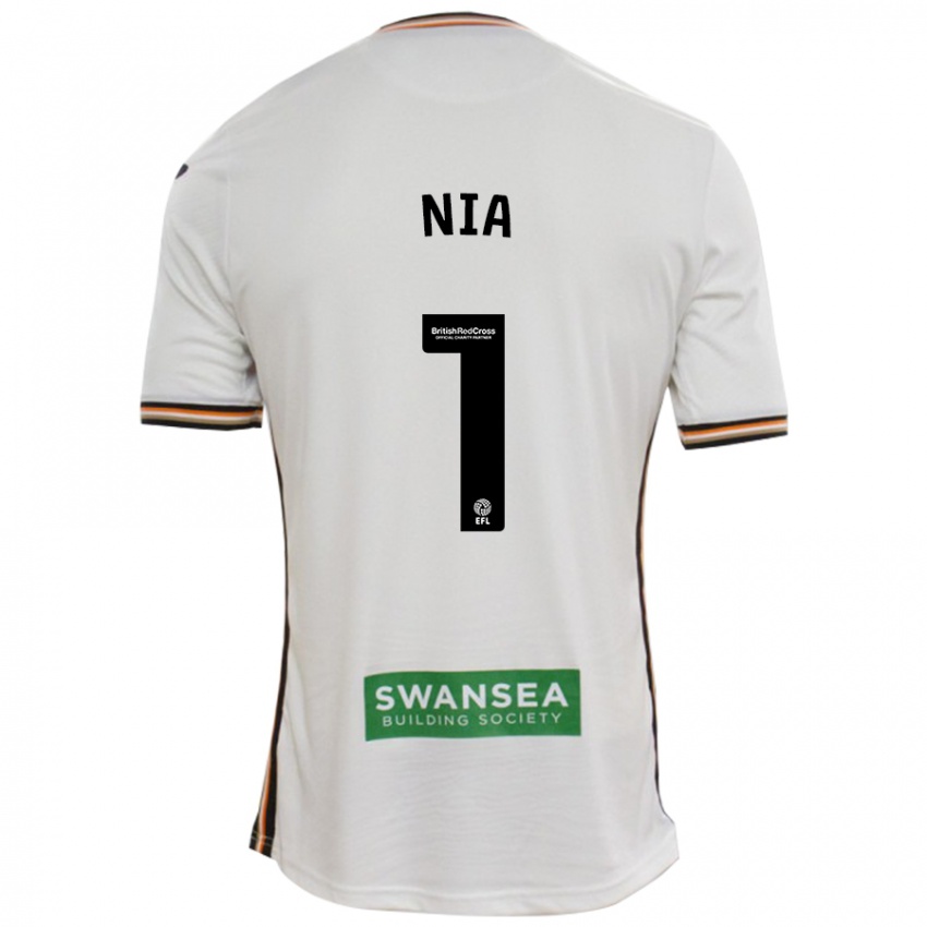 Niño Camiseta Ffion Rees Nia #1 Blanco 1ª Equipación 2024/25 La Camisa Argentina