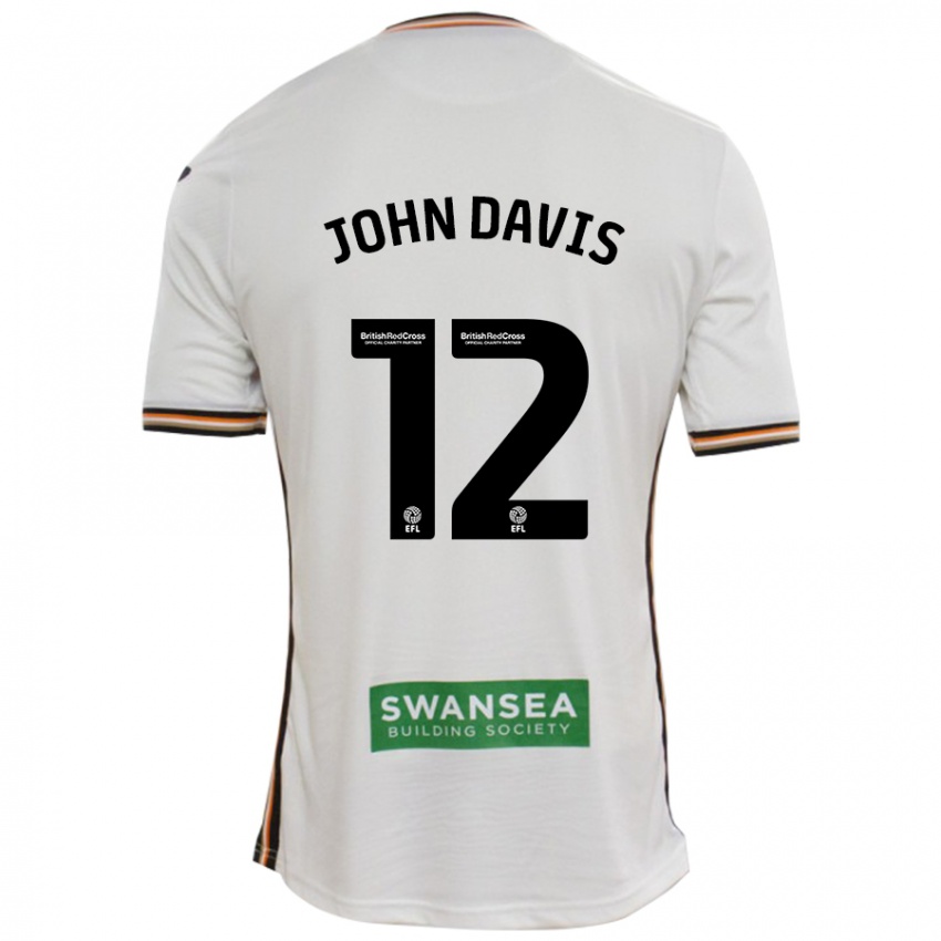 Niño Camiseta Stacey John-Davis #12 Blanco 1ª Equipación 2024/25 La Camisa Argentina