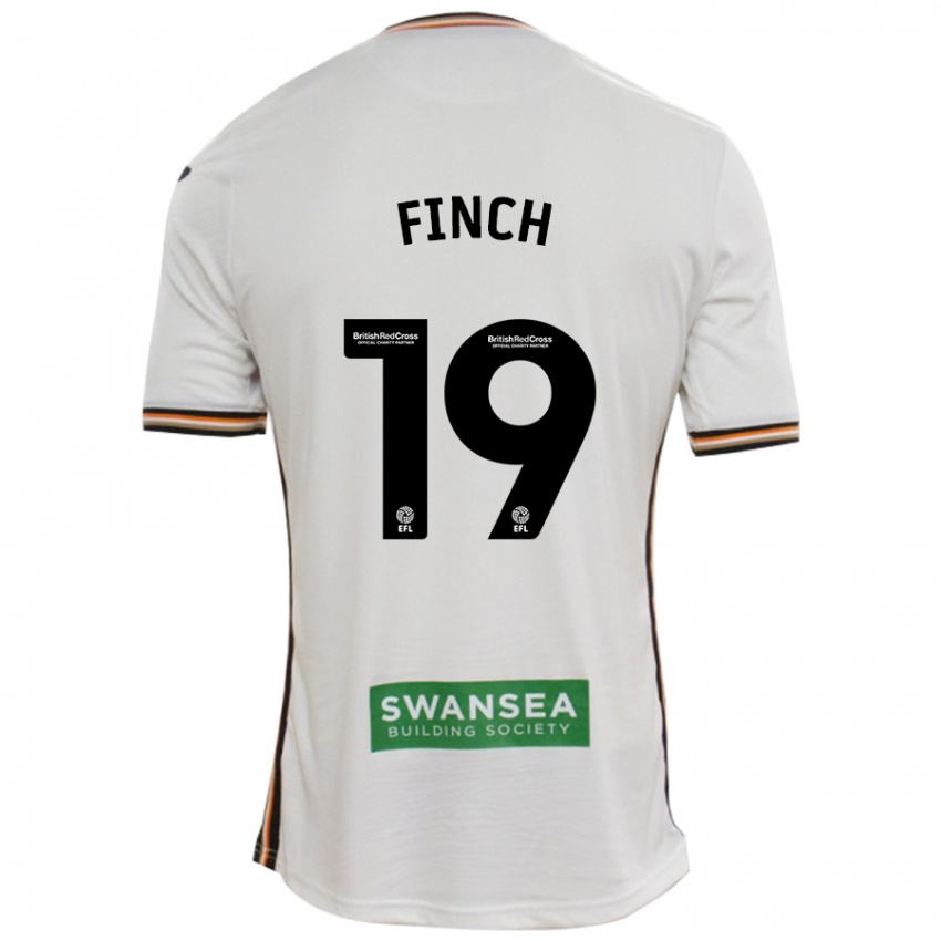 Niño Camiseta Lucy Finch #19 Blanco 1ª Equipación 2024/25 La Camisa Argentina