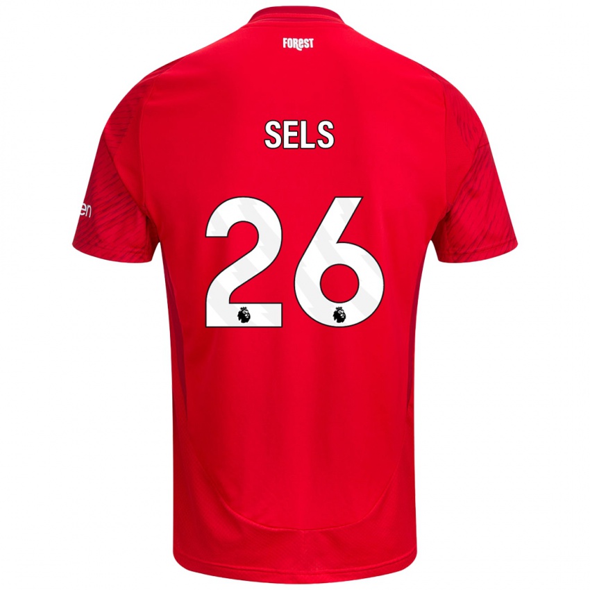 Niño Camiseta Matz Sels #26 Rojo Blanco 1ª Equipación 2024/25 La Camisa Argentina