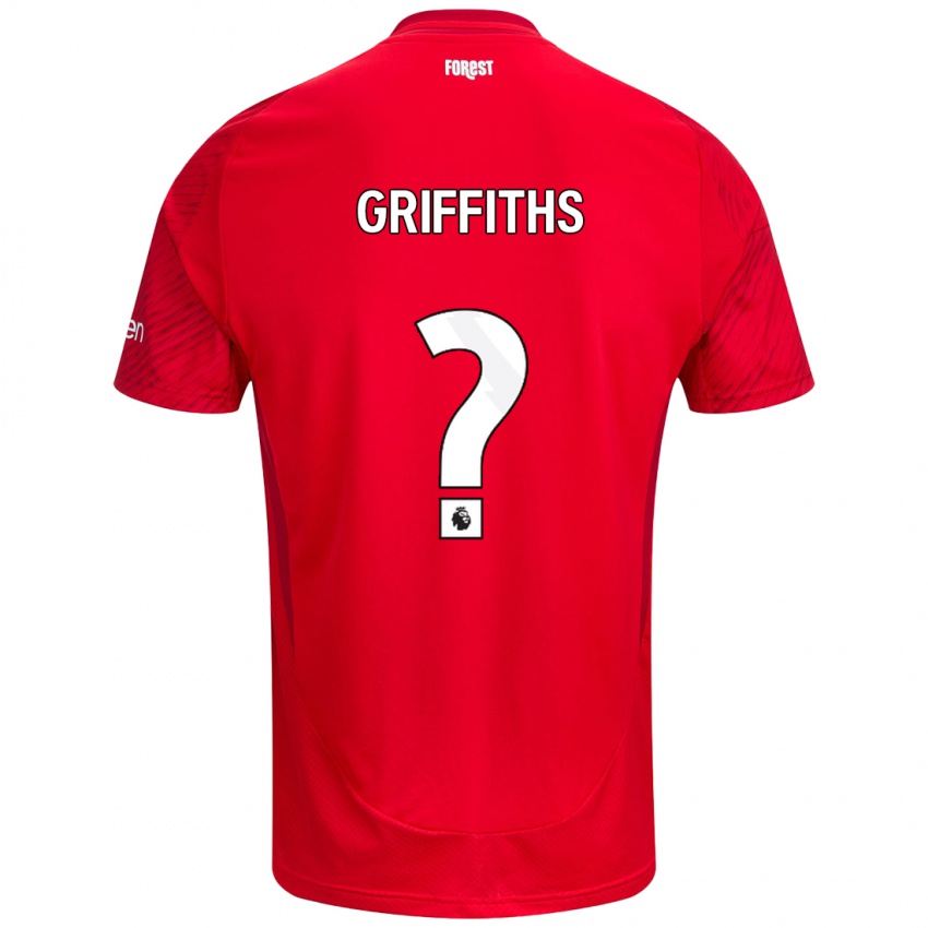 Niño Camiseta Harry Griffiths #0 Rojo Blanco 1ª Equipación 2024/25 La Camisa Argentina