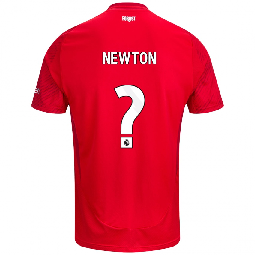 Niño Camiseta Jamie Newton #0 Rojo Blanco 1ª Equipación 2024/25 La Camisa Argentina