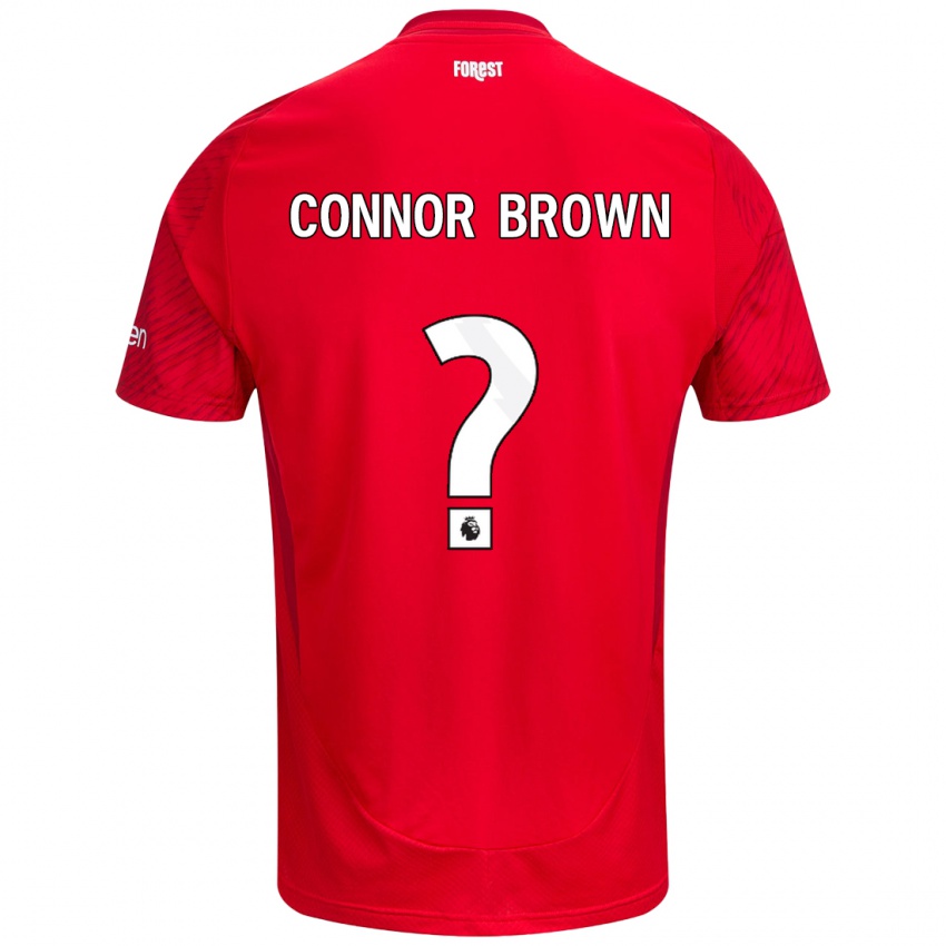 Niño Camiseta Connor Brown #0 Rojo Blanco 1ª Equipación 2024/25 La Camisa Argentina