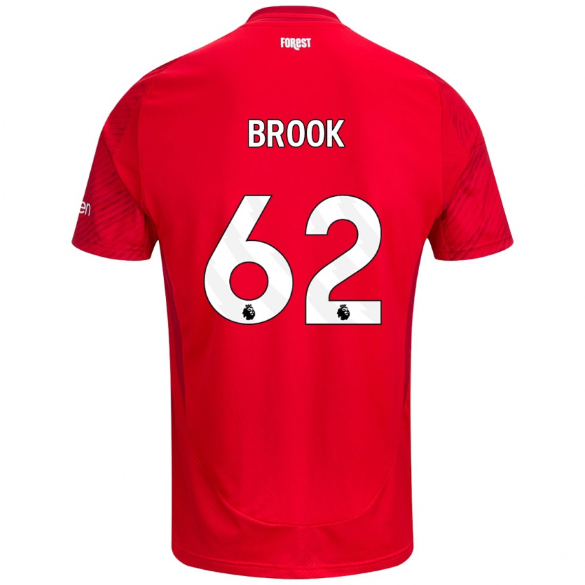 Niño Camiseta Will Brook #62 Rojo Blanco 1ª Equipación 2024/25 La Camisa Argentina