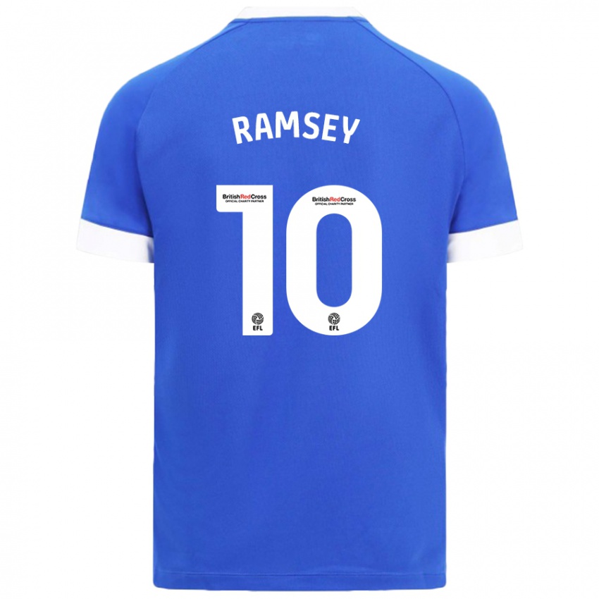 Niño Camiseta Aaron Ramsey #10 Azul Cielo 1ª Equipación 2024/25 La Camisa Argentina