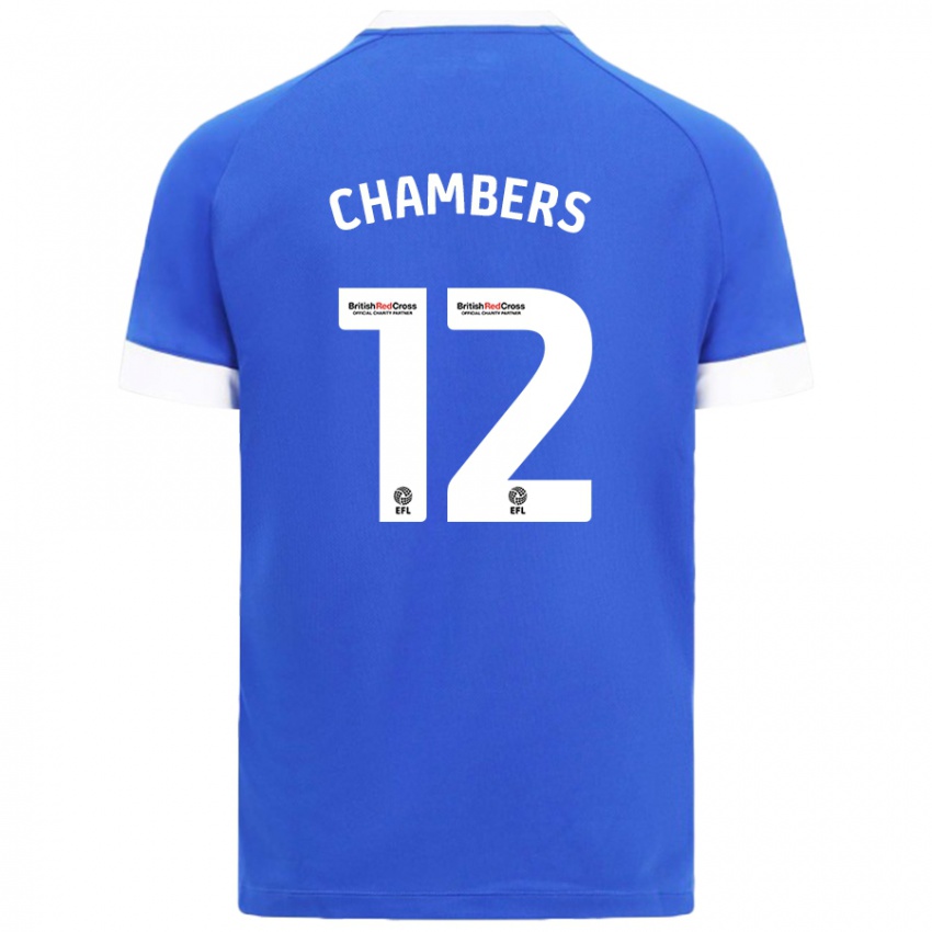 Niño Camiseta Calum Chambers #12 Azul Cielo 1ª Equipación 2024/25 La Camisa Argentina