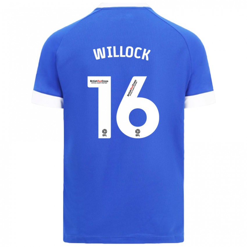 Niño Camiseta Chris Willock #16 Azul Cielo 1ª Equipación 2024/25 La Camisa Argentina