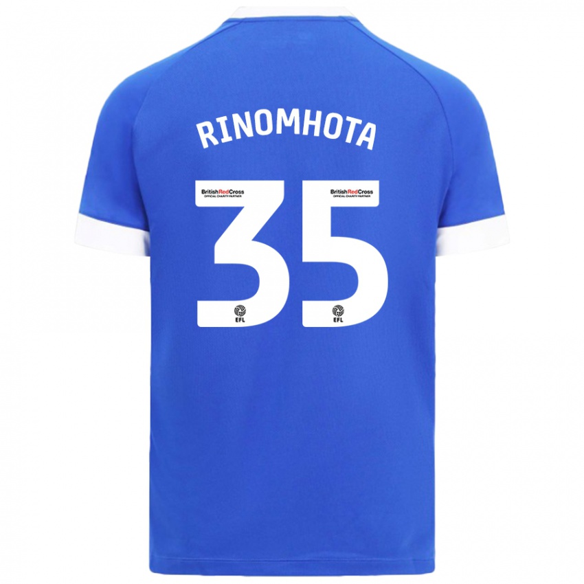 Niño Camiseta Andy Rinomhota #35 Azul Cielo 1ª Equipación 2024/25 La Camisa Argentina