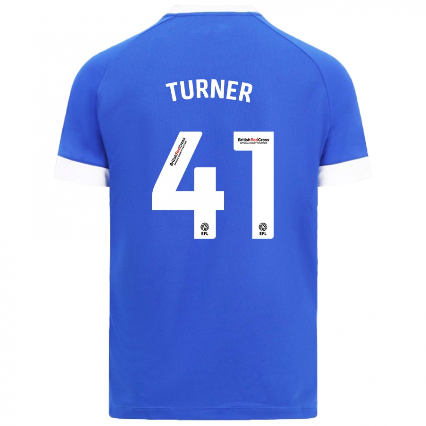 Niño Camiseta Matthew Turner #41 Azul Cielo 1ª Equipación 2024/25 La Camisa Argentina