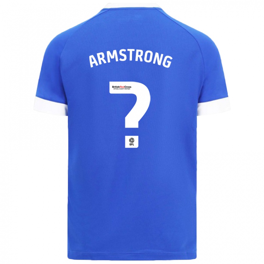 Niño Camiseta Luke Armstrong #0 Azul Cielo 1ª Equipación 2024/25 La Camisa Argentina