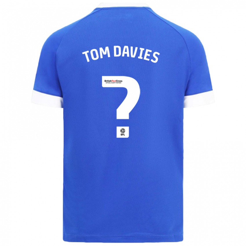 Niño Camiseta Tom Davies #0 Azul Cielo 1ª Equipación 2024/25 La Camisa Argentina