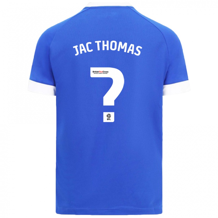 Niño Camiseta Jac Thomas #0 Azul Cielo 1ª Equipación 2024/25 La Camisa Argentina