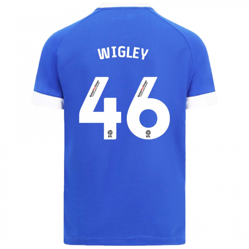 Niño Camiseta Morgan Wigley #46 Azul Cielo 1ª Equipación 2024/25 La Camisa Argentina