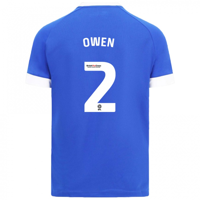 Niño Camiseta Lisa Owen #2 Azul Cielo 1ª Equipación 2024/25 La Camisa Argentina