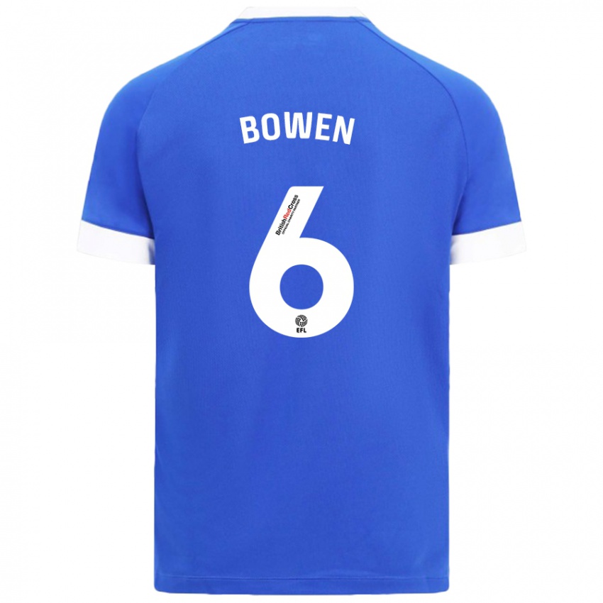 Niño Camiseta Megan Bowen #6 Azul Cielo 1ª Equipación 2024/25 La Camisa Argentina