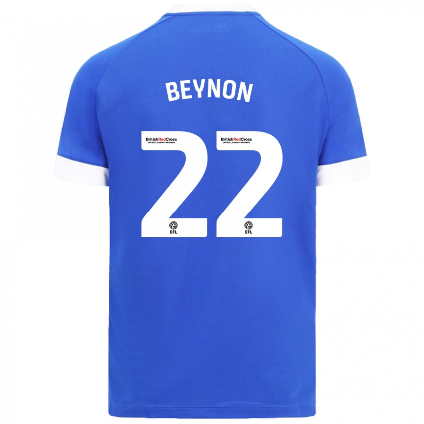 Niño Camiseta Emma Beynon #22 Azul Cielo 1ª Equipación 2024/25 La Camisa Argentina