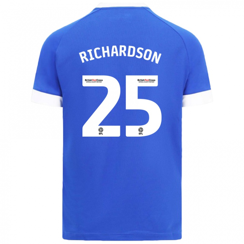 Niño Camiseta Tija Richardson #25 Azul Cielo 1ª Equipación 2024/25 La Camisa Argentina