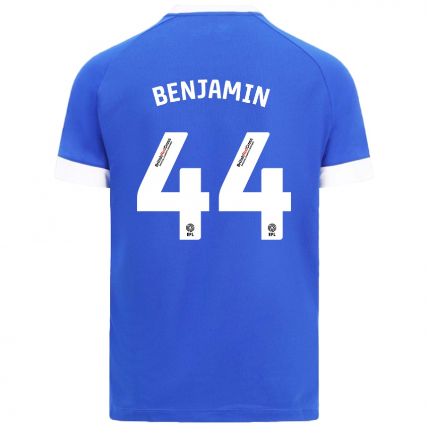 Niño Camiseta Xavier Benjamin #44 Azul Cielo 1ª Equipación 2024/25 La Camisa Argentina