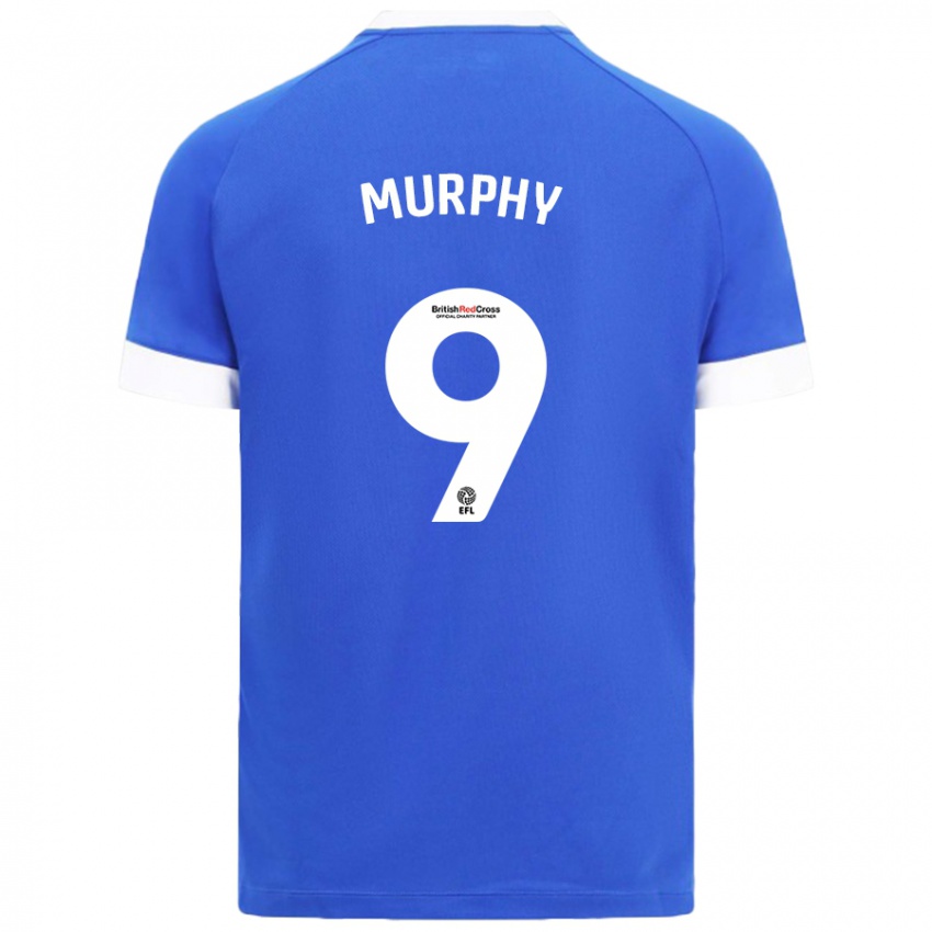 Niño Camiseta Alana Murphy #9 Azul Cielo 1ª Equipación 2024/25 La Camisa Argentina