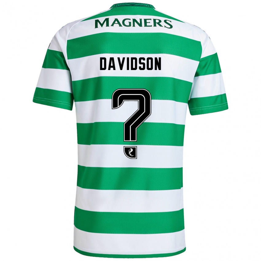 Niño Camiseta Alasdair Davidson #0 Verde Blanco 1ª Equipación 2024/25 La Camisa Argentina