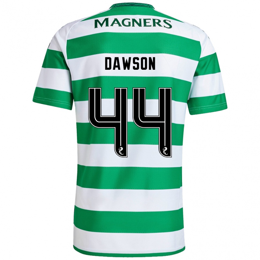 Niño Camiseta Joey Dawson #44 Verde Blanco 1ª Equipación 2024/25 La Camisa Argentina