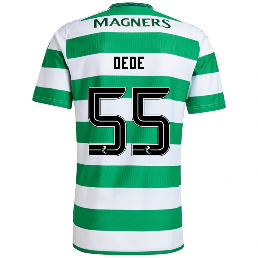 Niño Camiseta Josh Dede #55 Verde Blanco 1ª Equipación 2024/25 La Camisa Argentina