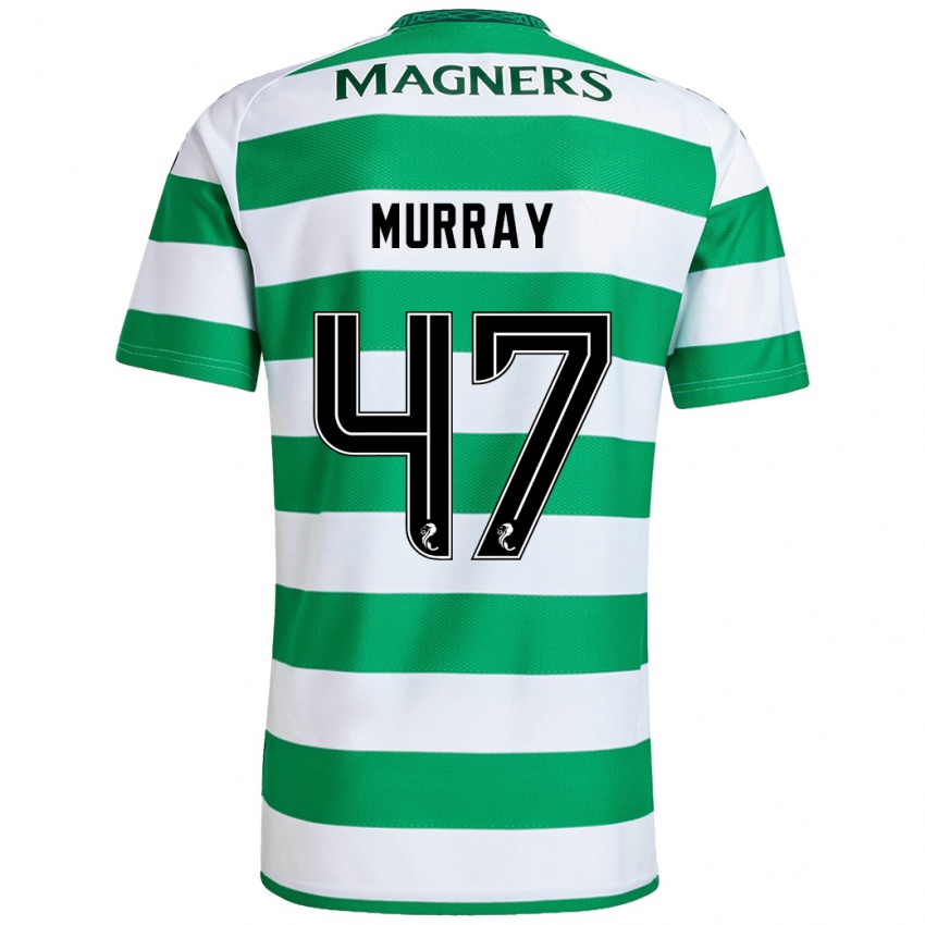 Niño Camiseta Dane Murray #47 Verde Blanco 1ª Equipación 2024/25 La Camisa Argentina