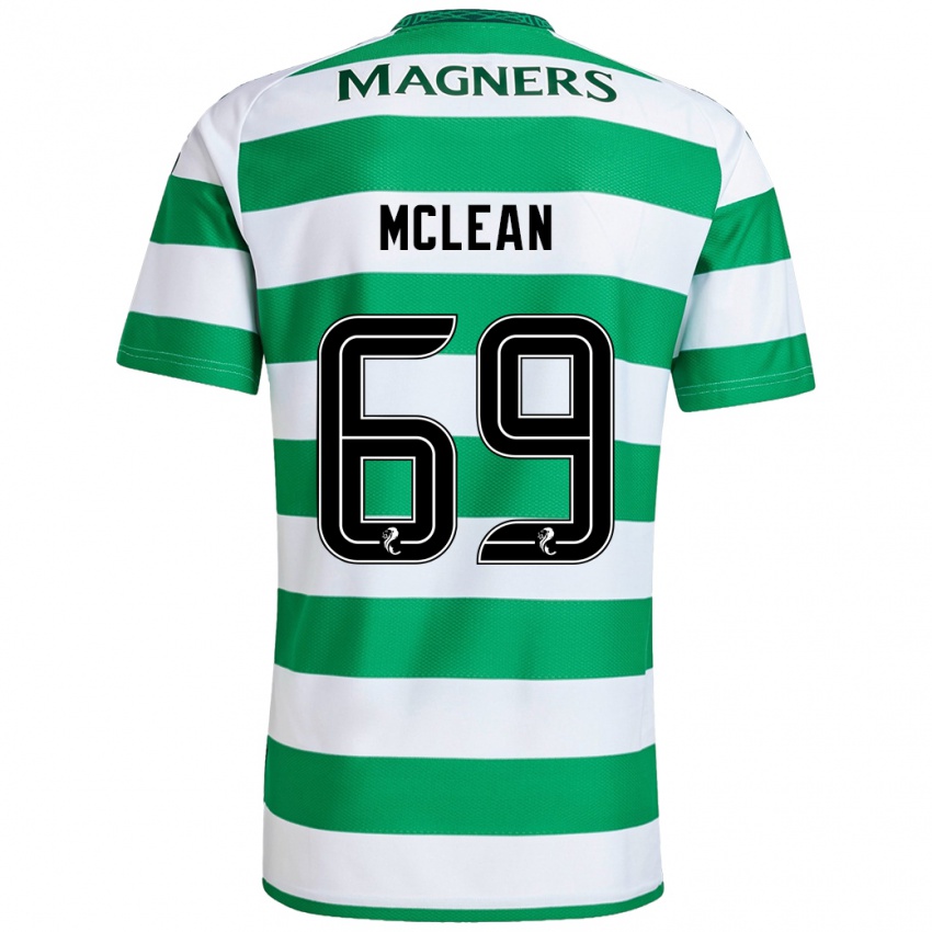 Niño Camiseta Kai Mclean #69 Verde Blanco 1ª Equipación 2024/25 La Camisa Argentina