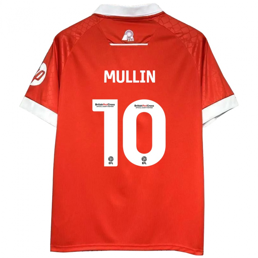 Niño Camiseta Paul Mullin #10 Rojo Blanco 1ª Equipación 2024/25 La Camisa Argentina